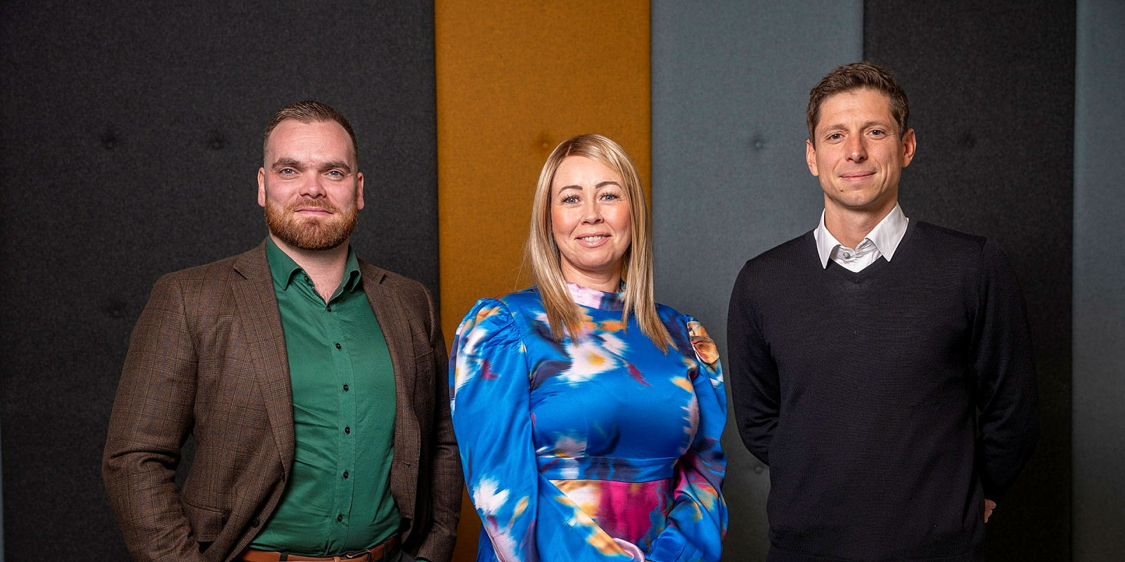 Davíð Tómasson, Halla Árnadóttir og Fabian Selbmann